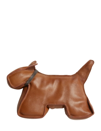 Bliv forvirret At bygge elasticitet Dørstopper hund 18x30 cm brun