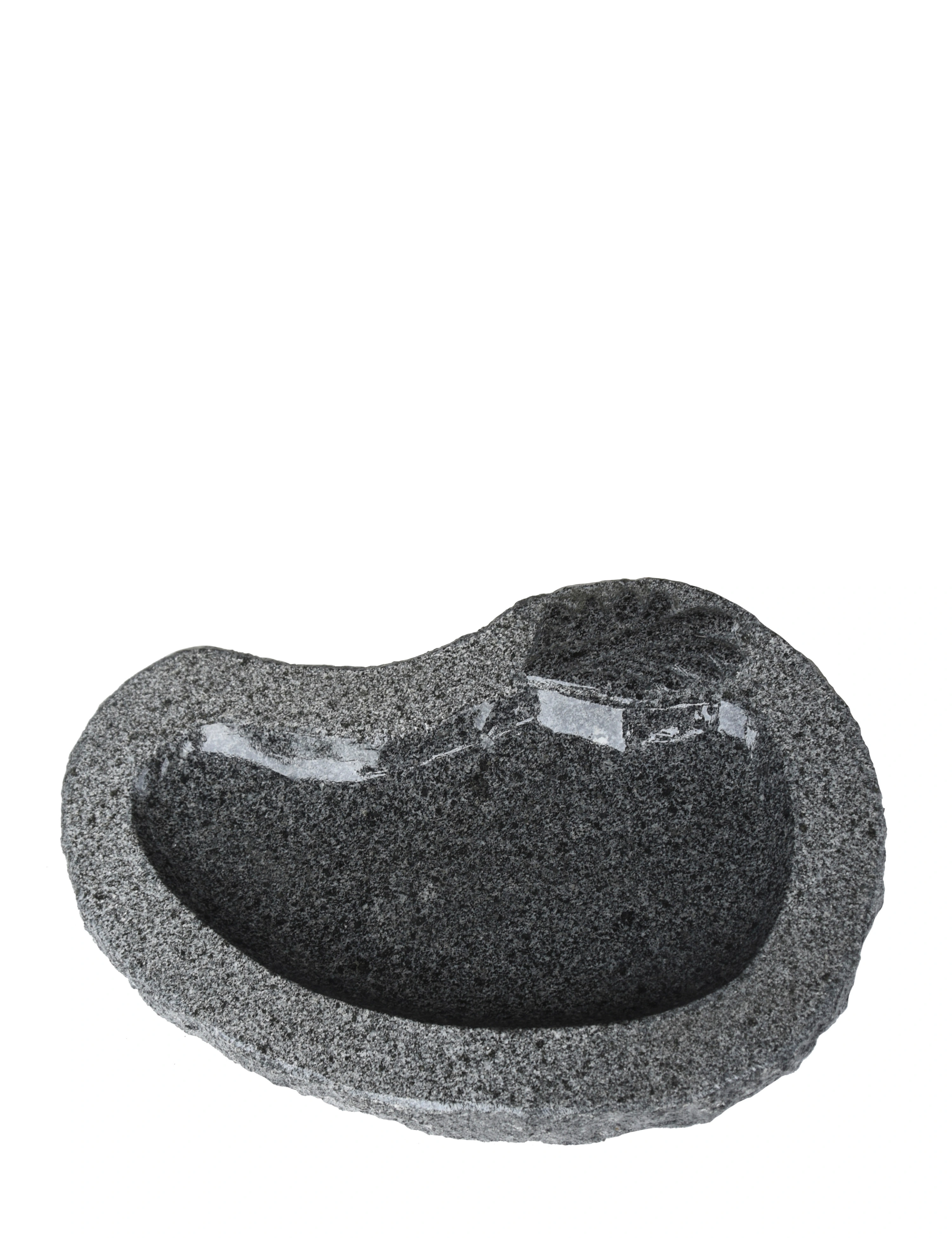 Granitfuglebad L50 cm, mørkegrå blankpoleret