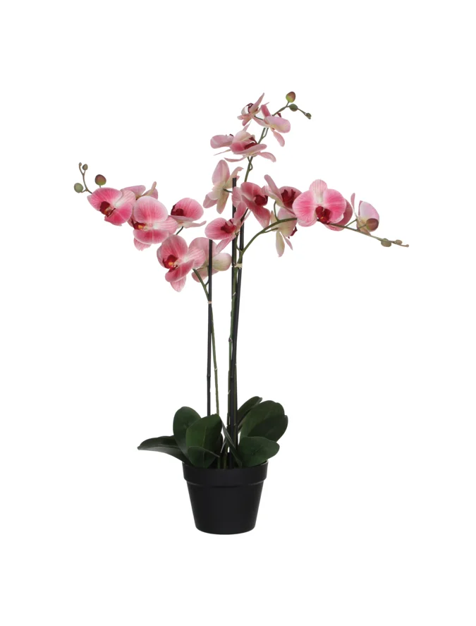 køb Kunstig pink orkide i potte H79 cm